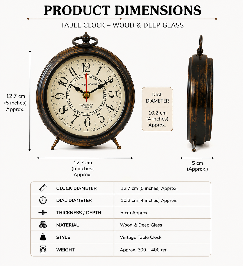 Vintage Table Clock