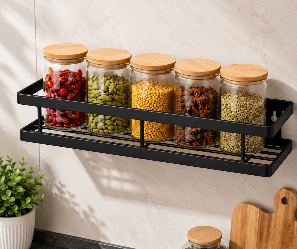 2-Tier Wall Mounted Kitchen Storage Rack